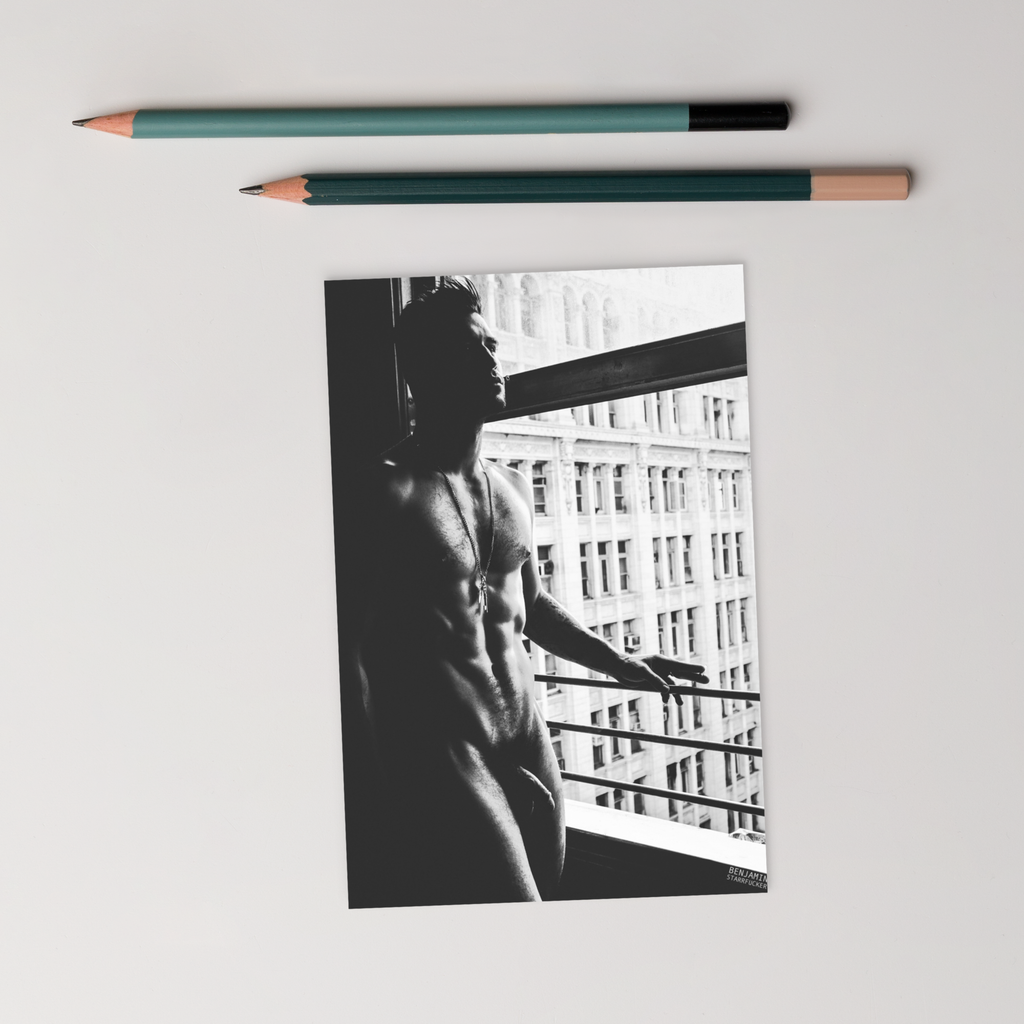 Naked Window Postcard