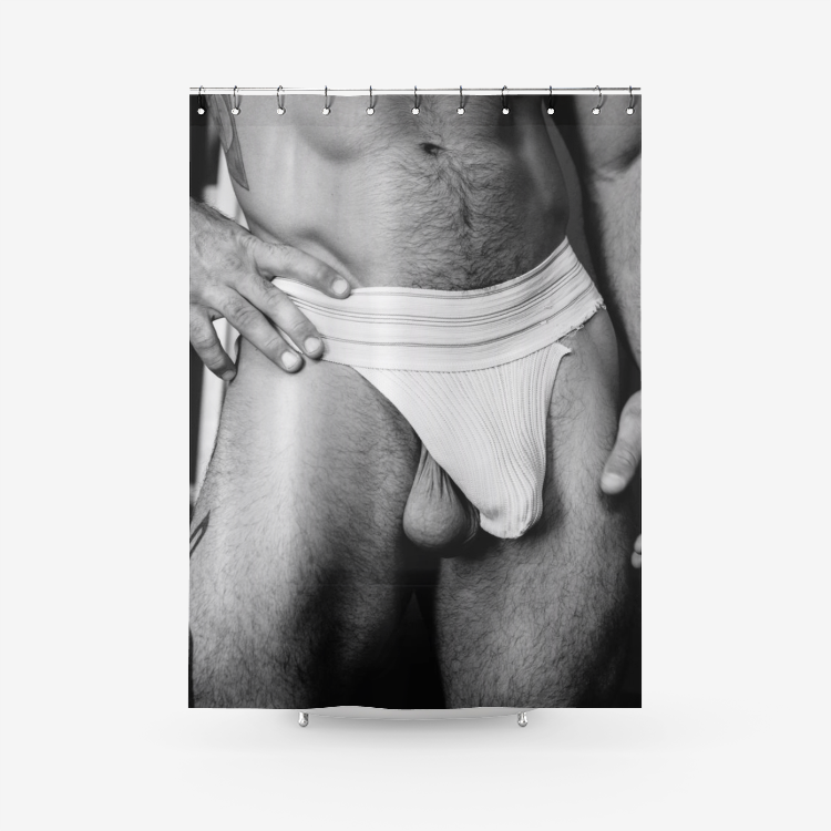 Fabric "Ball Drop" Shower Curtain