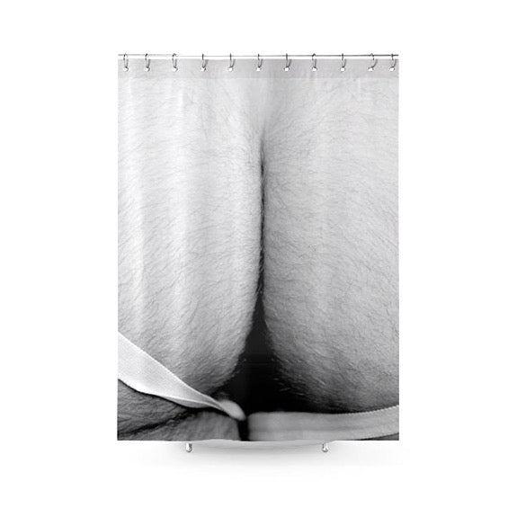Fabric "BUTT" Shower Curtain